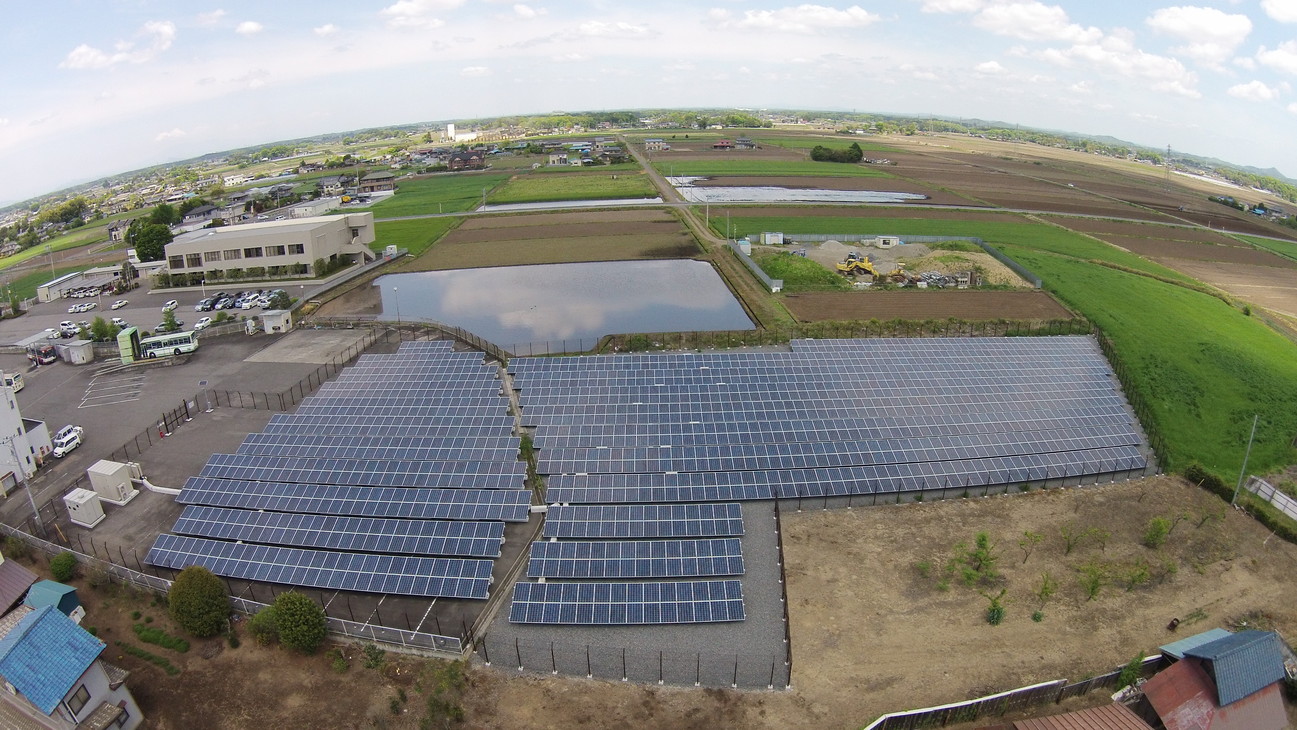 真岡八條太陽光発電所399KW 